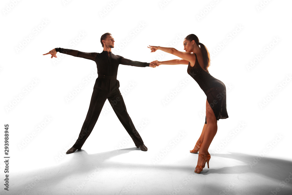 Ballroom dancing isolated on white. Ballroom dancing isolated on white.