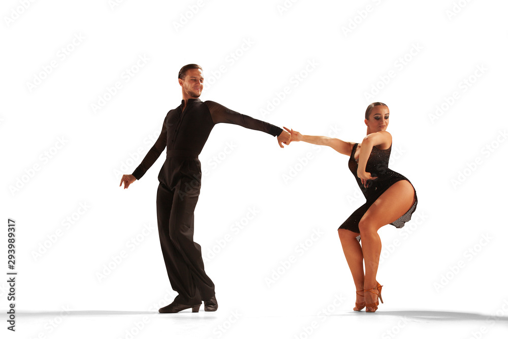 Ballroom dancing isolated on white. Ballroom dancing isolated on white.