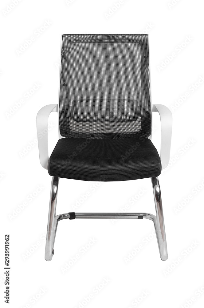 office chair isolated on white background. Front view