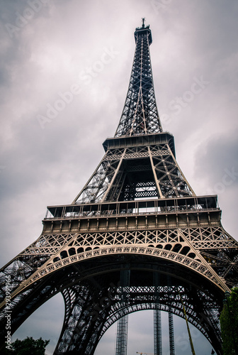 Close up Eiiffel Tower photo, Paris, France