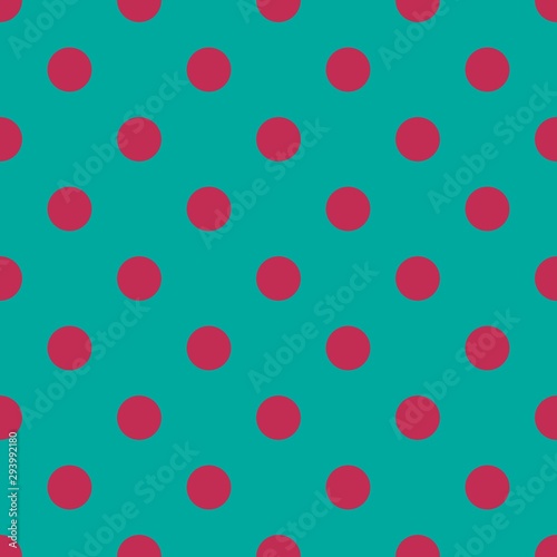 Polka dot seamless pattern. Fashion graphic background design. Modern stylish abstract texture. Colorful template for prints, textiles, wrapping, wallpaper, decor, website, etc. Vector illustration.