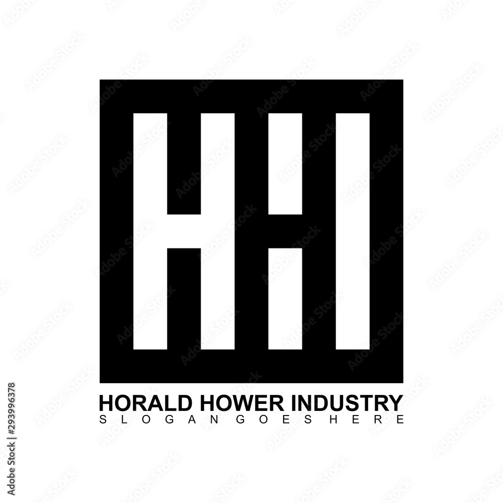 HHI Initial Logo. Horald Hower Industry. Precision Logo HHI Initial Logo. Horald Hower Industry. Precision Logo