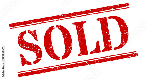 sold stamp. sold square grunge sign. sold