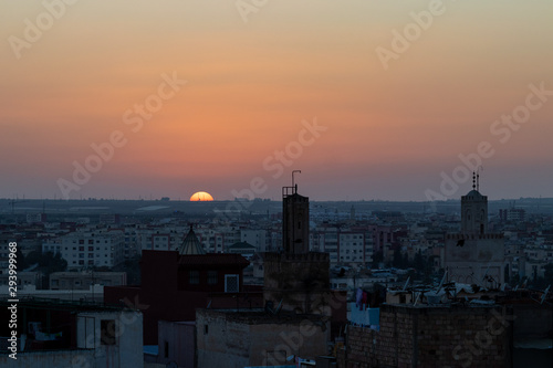 Sunset over Meknes
