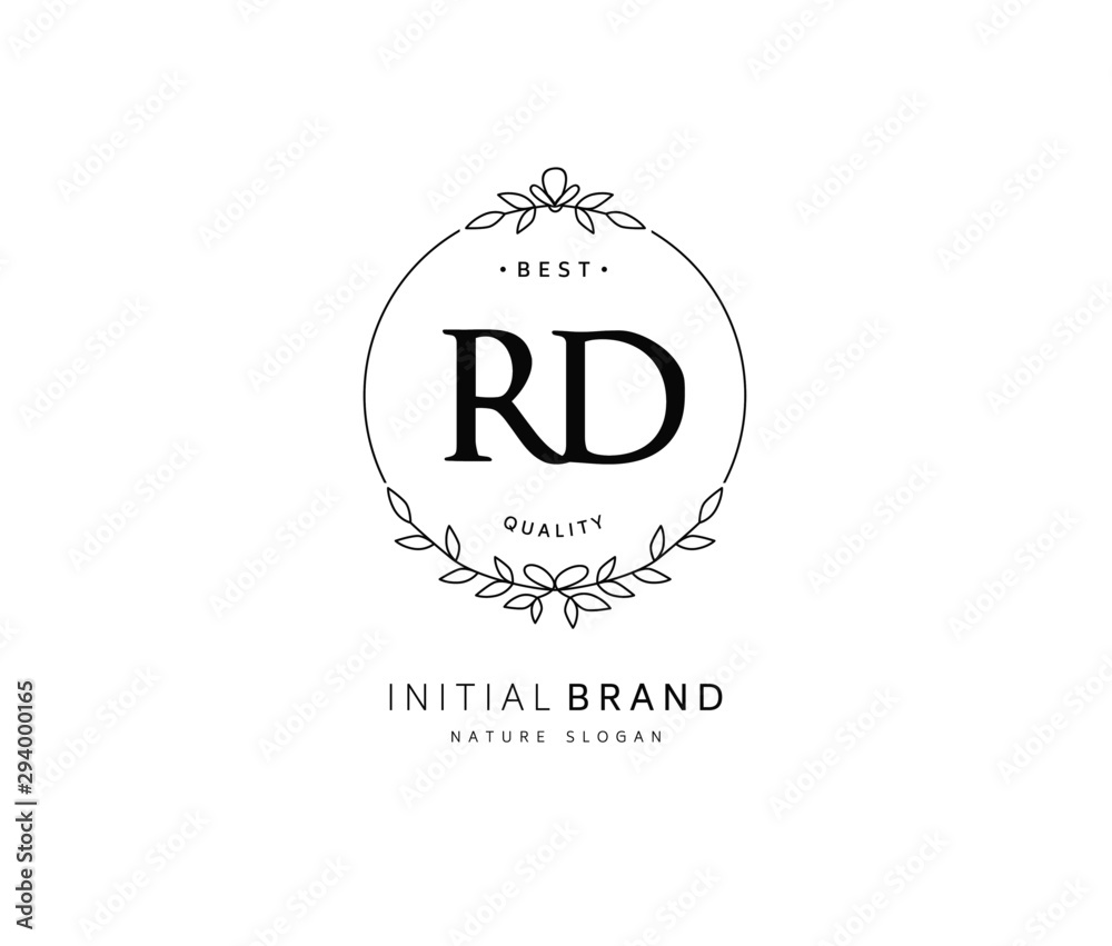 R D RD Beauty vector initial logo, handwriting logo of initial signature, wedding, fashion, jewerly, boutique, floral and botanical with creative template for any company or business. R D RD Beauty vector initial logo, handwriting logo of initial signature, wedding, fashion, jewerly, boutique, floral and botanical with creative template for any company or business.