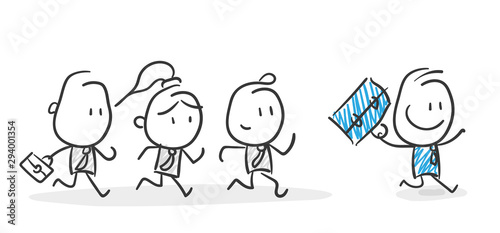 Stickman Blue: Business, Competition. (Nr. 93)	