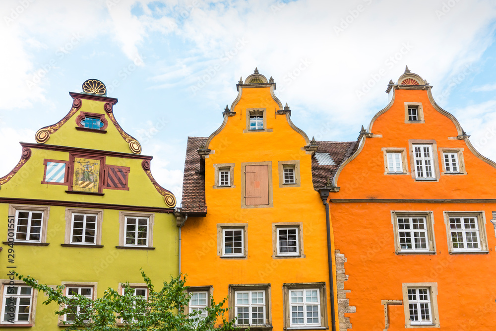 Colorful gable houses in Schwabisch Hall, Germany