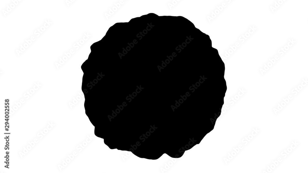 black oil ball with displacements on surface. 3d animation loop with alpha matte. black oil ball with displacements on surface. 3d animation loop with alpha matte.
