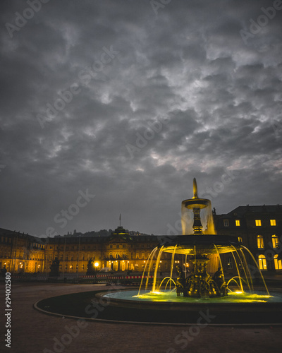 Springbrunnen auf dem Stuttgarter Schloßplatz