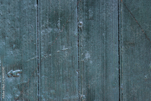 Beautiful blue green paint wooden background