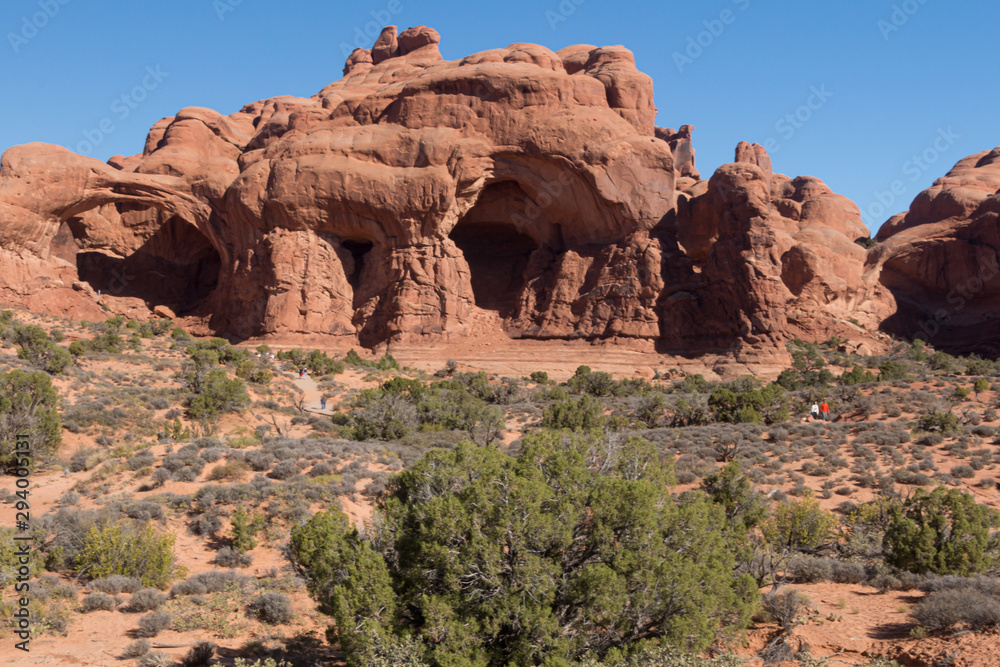 Trail to Double Arch in Arches National Park