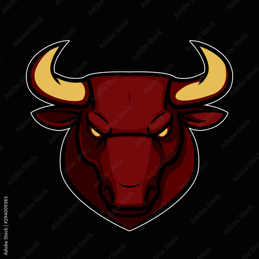 bull head vector logo, head logo bull head vector logo, head logo