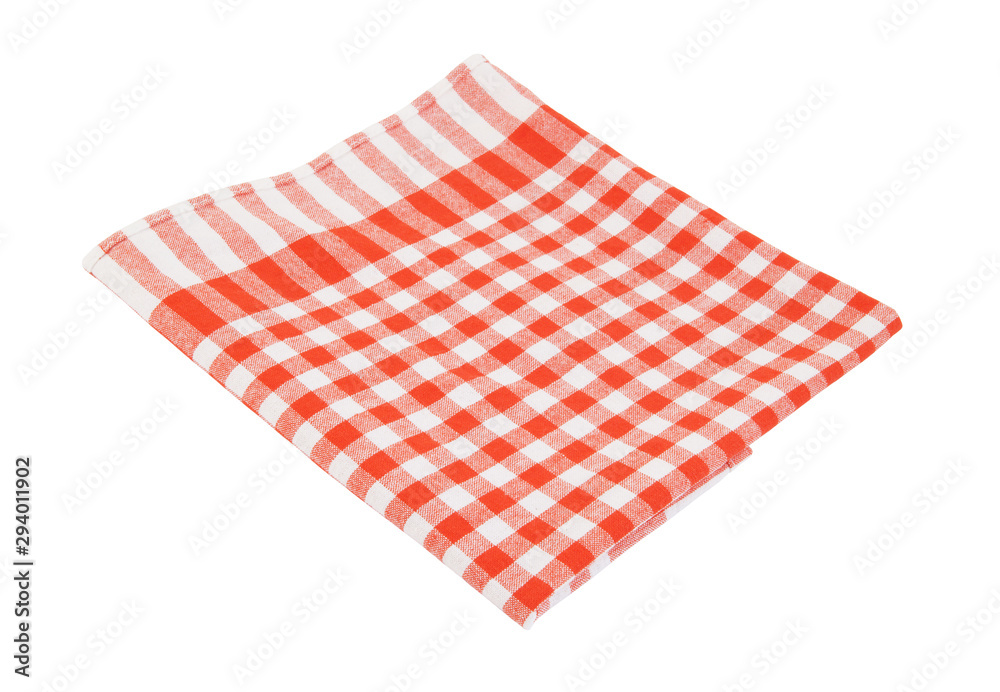 Tablecloth isolated on white Tablecloth isolated on white