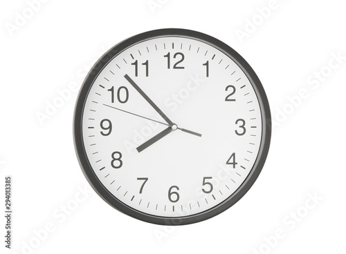 Round clock isolated on white 