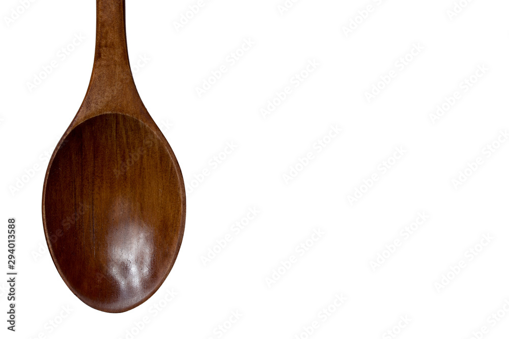 wooden spoon on white background wooden spoon on white background