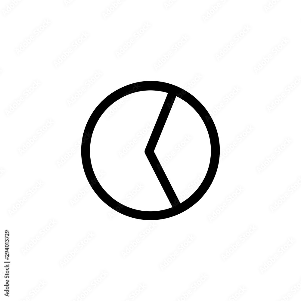Finance pie icon.Presentation design element symbol Finance pie icon.Presentation design element symbol