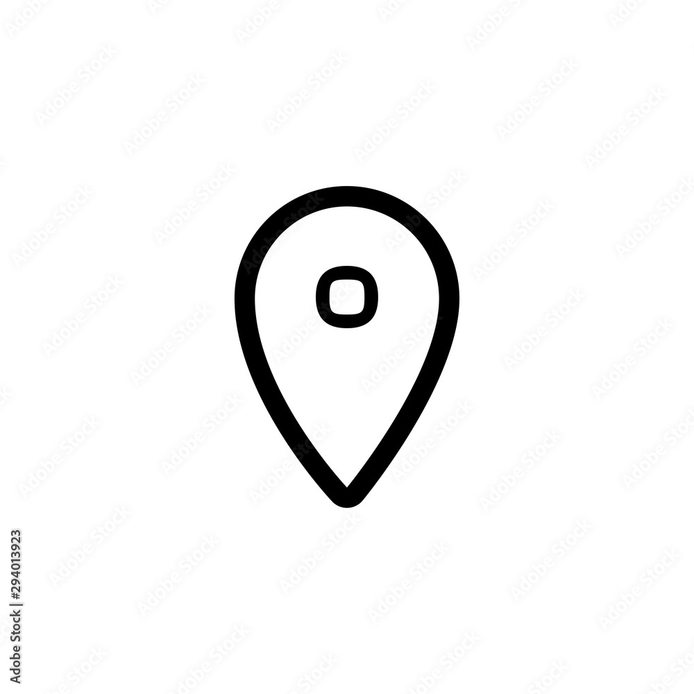 Location icon. Map pin symbol Location icon. Map pin symbol