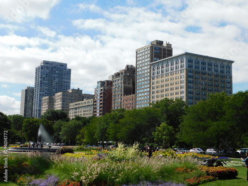 City Block with Park