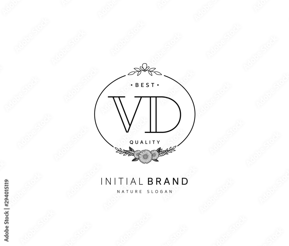 V D VD Beauty vector initial logo, handwriting logo of initial signature, wedding, fashion, jewerly, boutique, floral and botanical with creative template for any company or business. V D VD Beauty vector initial logo, handwriting logo of initial signature, wedding, fashion, jewerly, boutique, floral and botanical with creative template for any company or business.