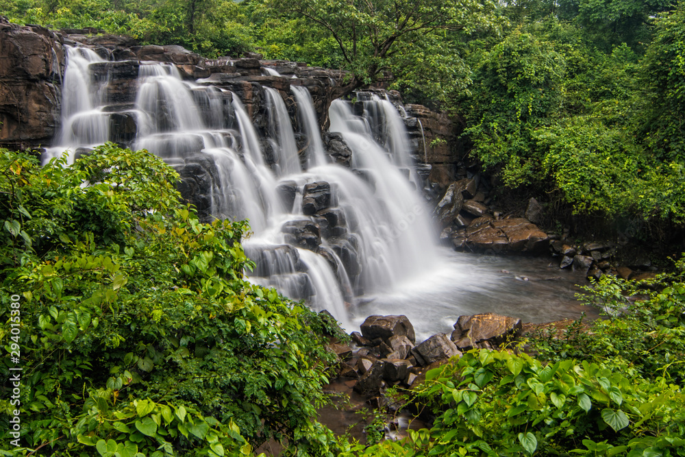 Savdav Waterfall near Kankavli in Sindhudurga,Maharashtra,India,Asia