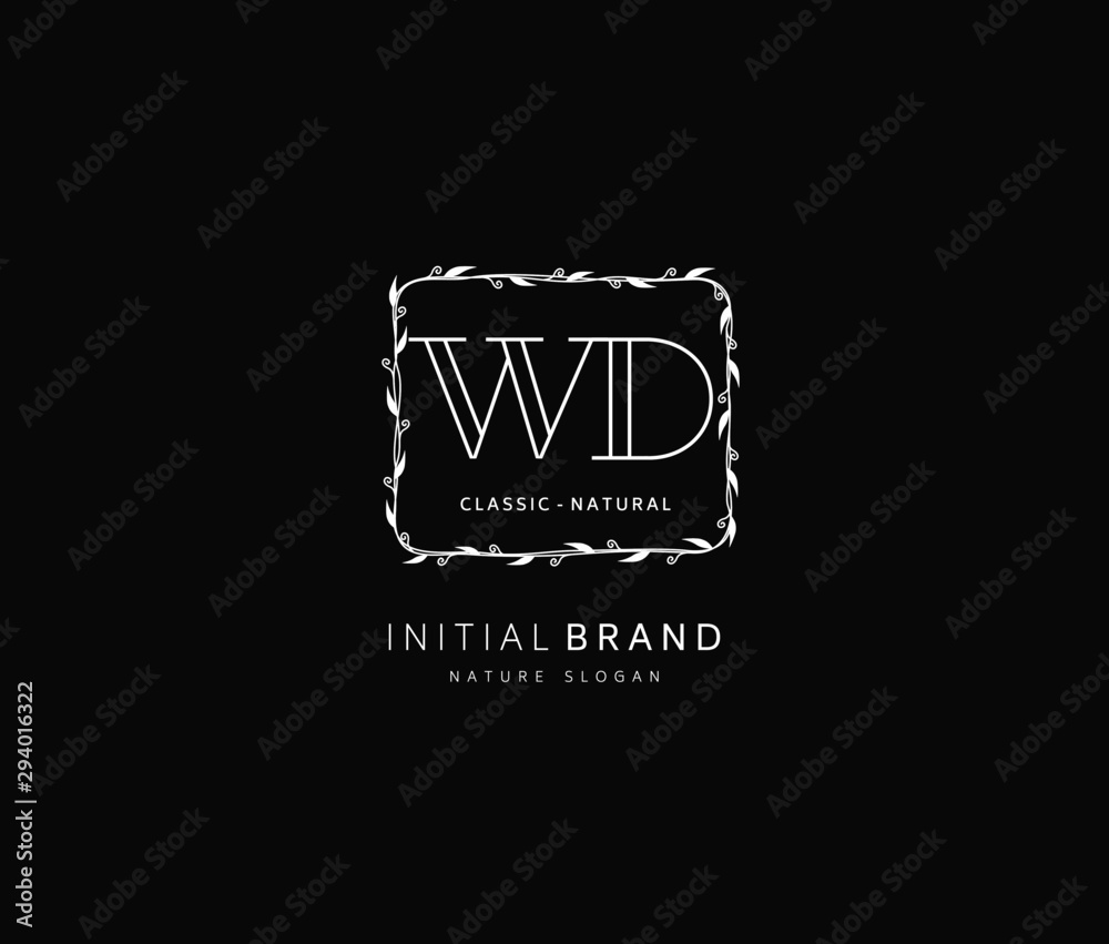W D WD Beauty vector initial logo, handwriting logo of initial signature, wedding, fashion, jewerly, boutique, floral and botanical with creative template for any company or business. W D WD Beauty vector initial logo, handwriting logo of initial signature, wedding, fashion, jewerly, boutique, floral and botanical with creative template for any company or business.