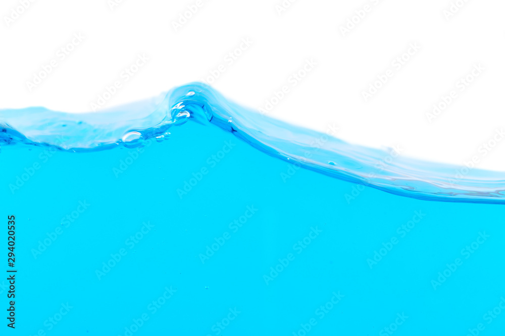 The surface of the blue water The surface of the blue water