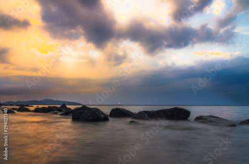 Sunset on beach