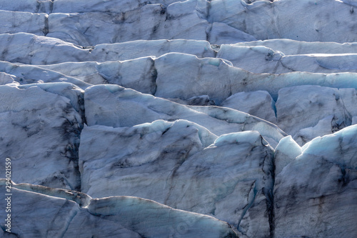 Detalis of glacier ice on Iceland