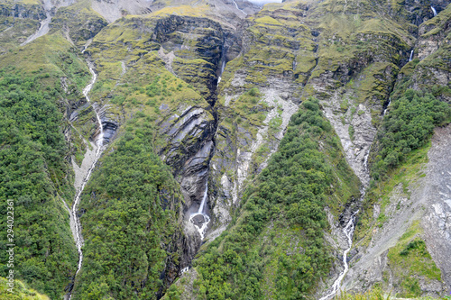 Waterfalls at hills