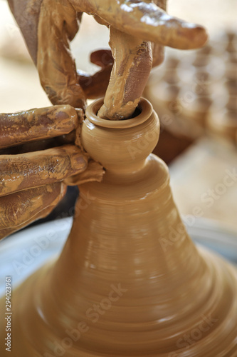 Pottery village makers in Kampong Chhnang, Cambodia  photo