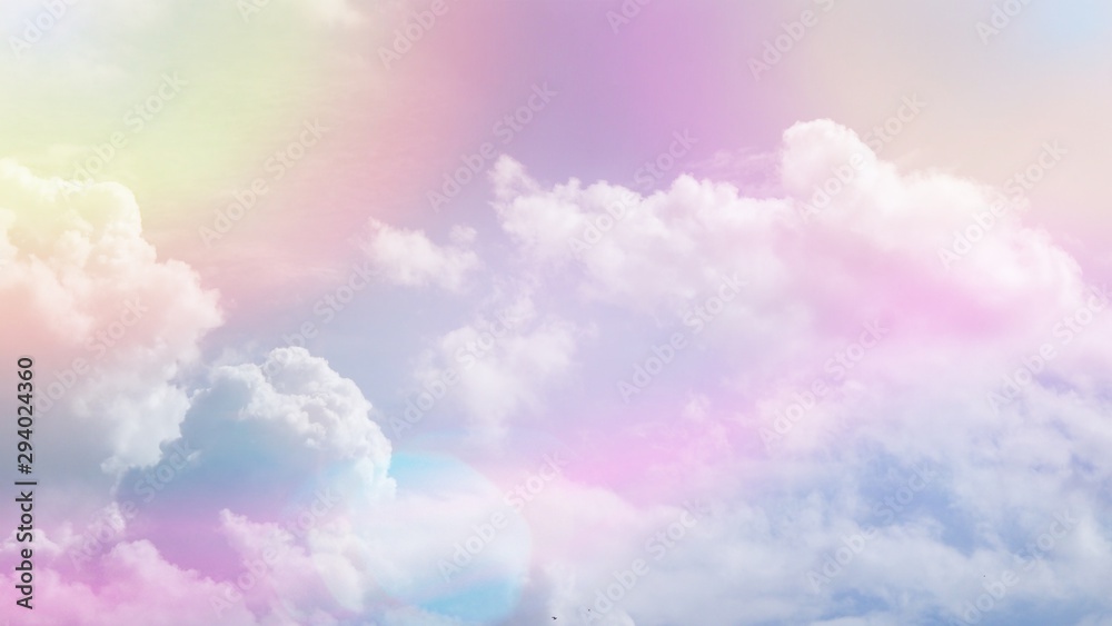 Pastel colorful sky scape background concept freedom