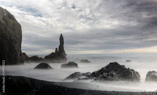 Reynisfjara Black Sand Beach - Iceland photo