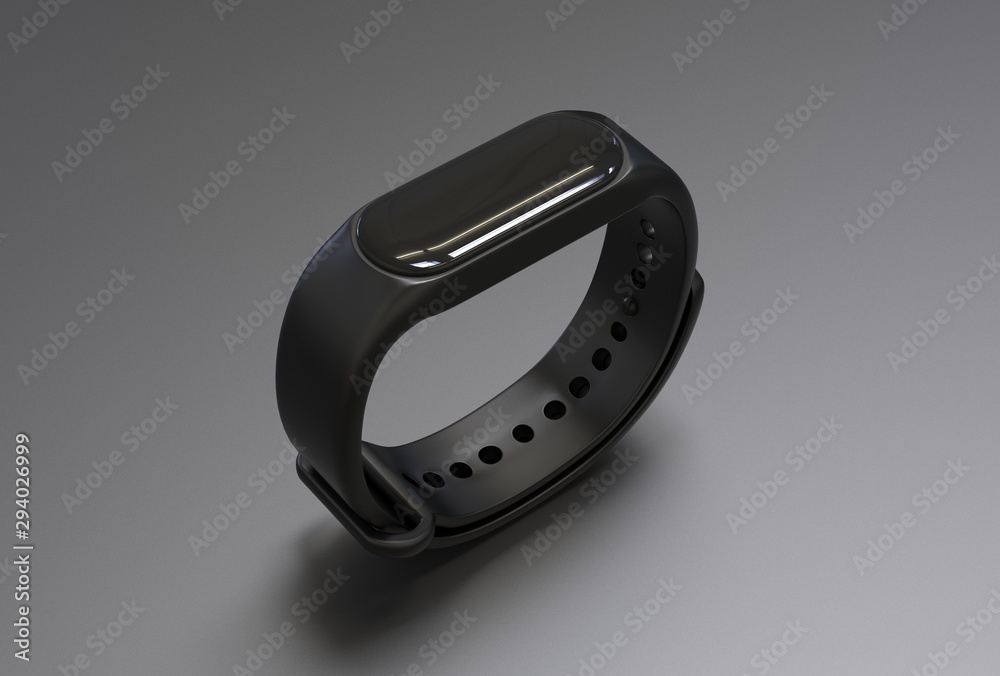 Fitness band for branding. 3d render illustration. Fitness band for branding. 3d render illustration.