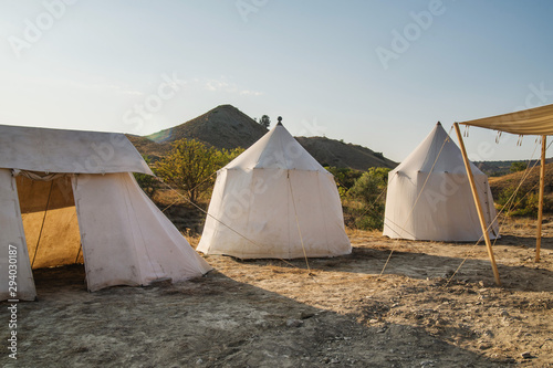 Three tents in nature © Vladimir Muravin
