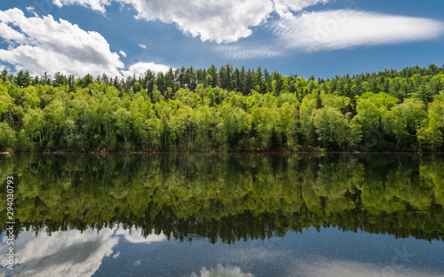 Fototapeta Naklejka Na Ścianę i Meble -  lake in deep forest in the boundary waters of minnesota