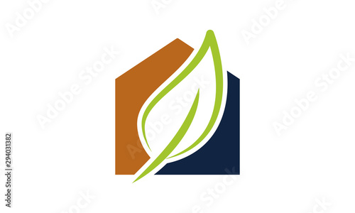  home leaf green logo