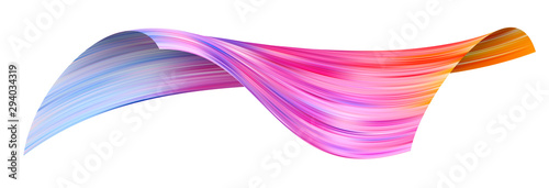 Wave colorful texture volume surface. warp strip