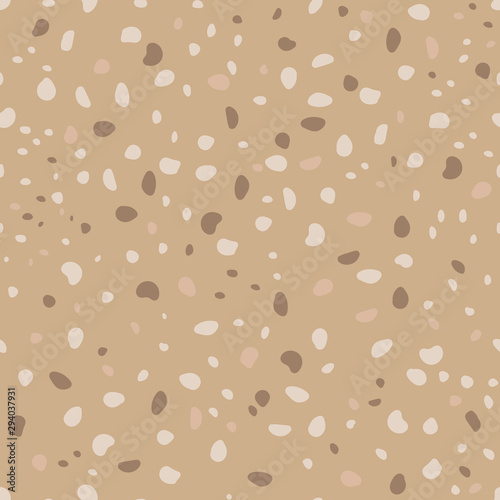 Terrazzo seamless pattern. Pastel colors . Stylish stone textures,