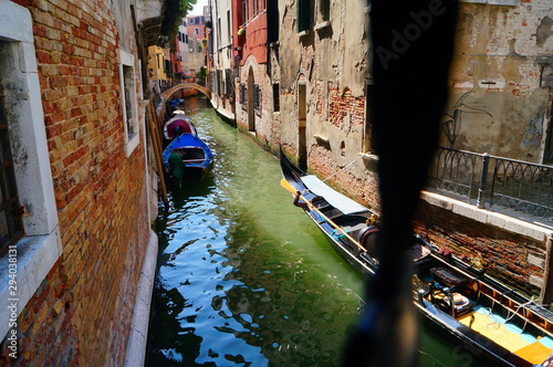 gondola and canal in venice
