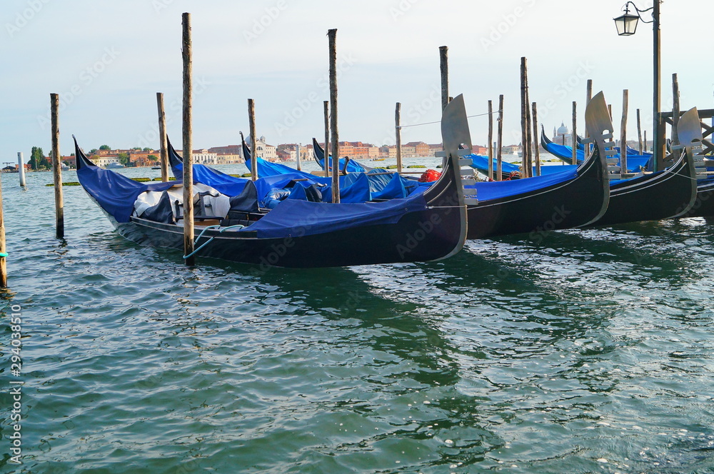 gondolas in venice