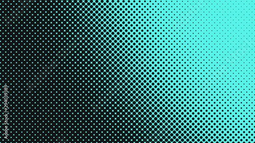 Light turquoise with black modern pop art background with halftone dots design, vector illustration