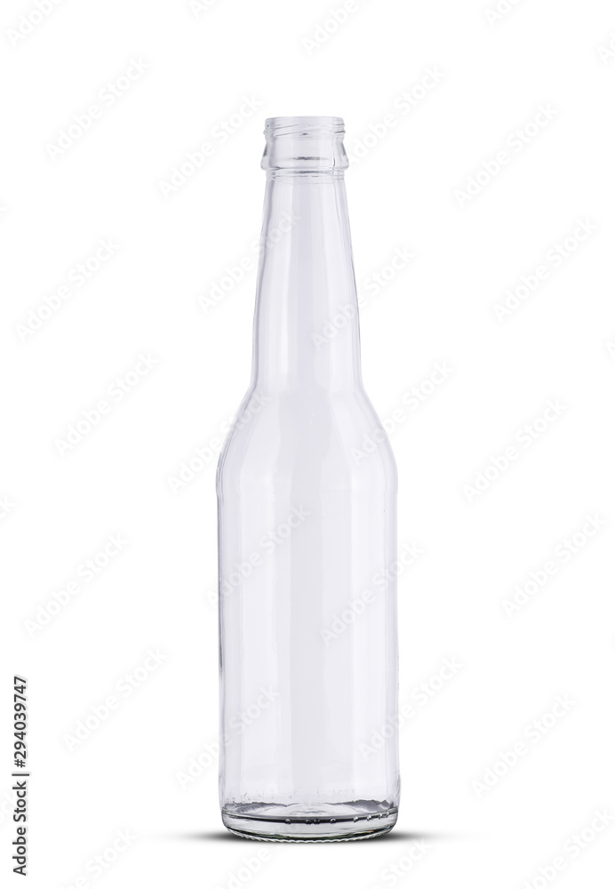 glass empty beer bottle glass empty beer bottle