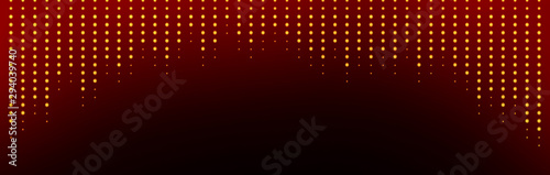 Strahlende Lichtpunkte auf rotem Hintergrund