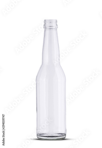 glass empty beer bottle