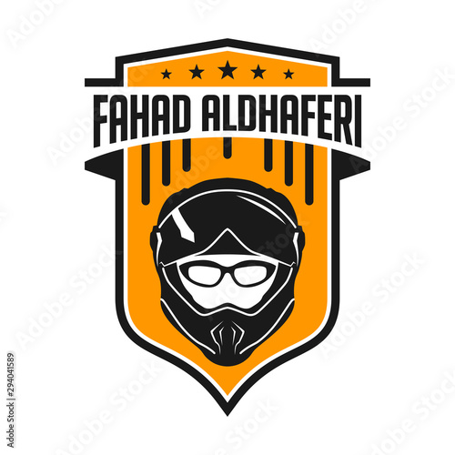 motorcycle helmet shield logo design