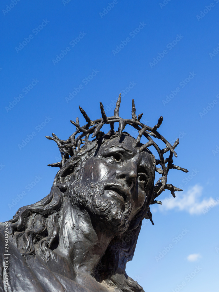 Black statue of Jesus Christ