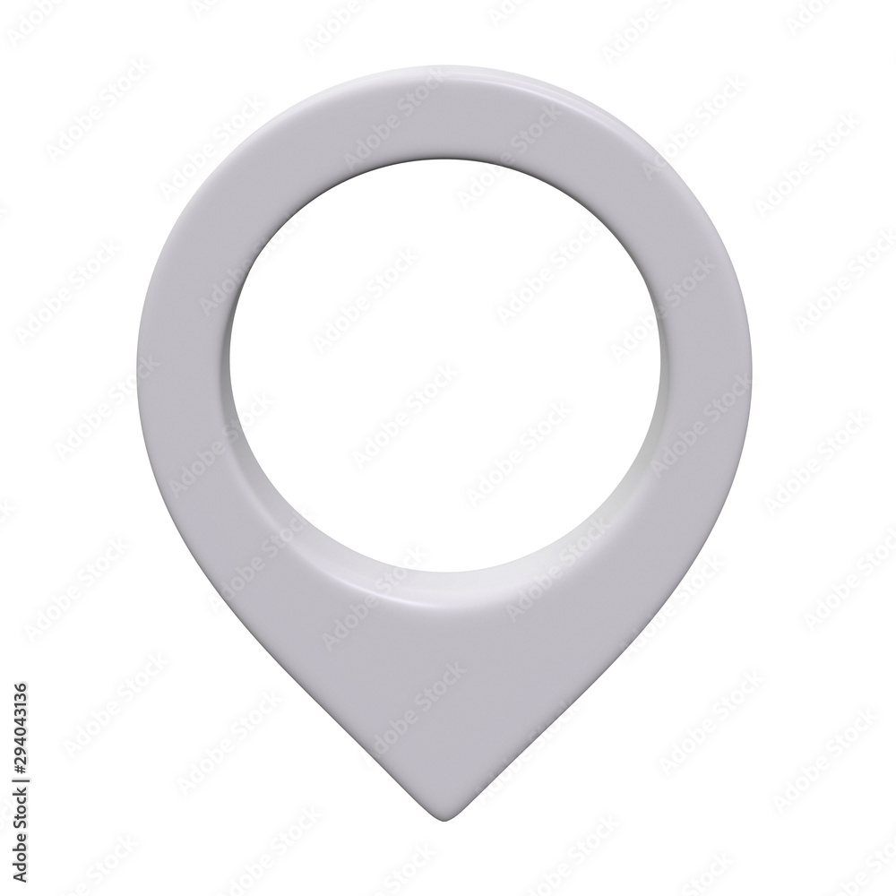 Geo map pin 3d render Geo map pin 3d render