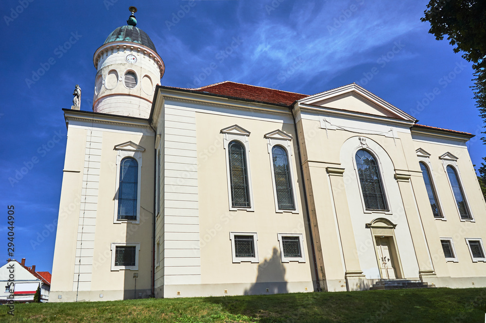 Classicist Lutheran Church in Sycow in Poland.