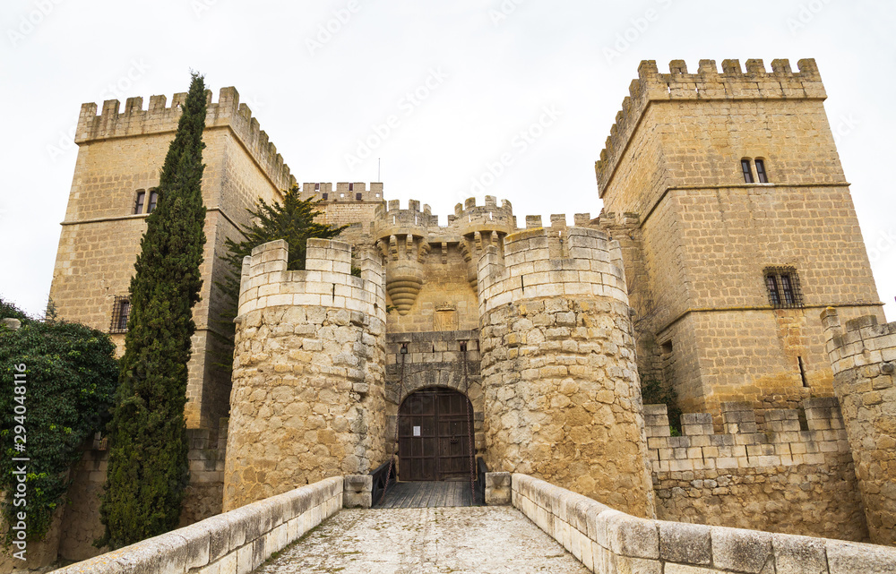 Castle of Ampudia. Palencia. Spain 