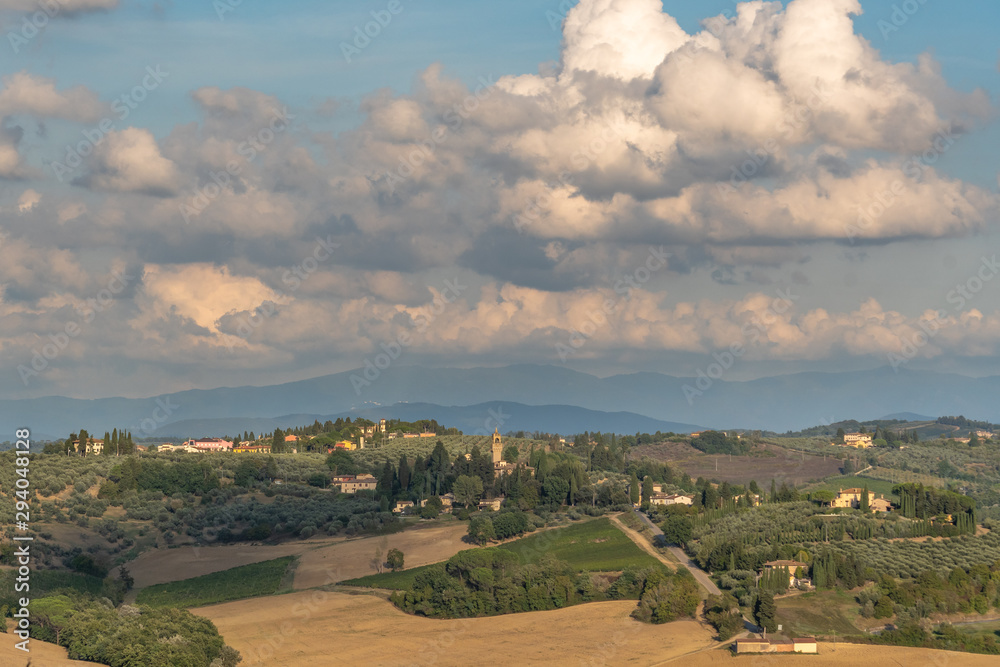 Blick in die Landschaft der Toskana